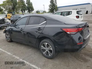 2020 Nissan Sentra SV with VIN 3N1AB8CV2LY220192, listed as a Copart auction lot 55653145 with 37,621 mi miles and Salvage Title. Bid and sale history available at carsss.com. Image 2.