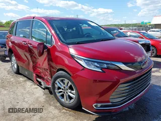 2021 Toyota Sienna Limited z VIN 5TDZRKEC0MS038956, wystawiony jako IAAI lot #42111556 z przebiegiem 47 647 mil mil oraz . Historia ofert i sprzedaży dostępna na DreamBid. Obrazek 1.