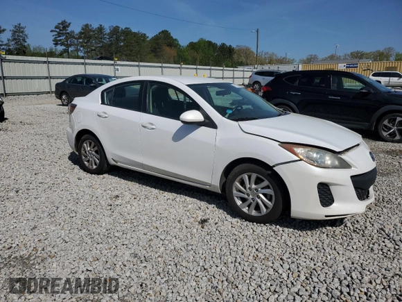 2012 Mazda 3 i Touring with VIN JM1BL1V77C1555635, listed as a Copart auction lot 51109795 with 284,602 mi miles and Salvage Title. Bid and sale history available at DreamBid. Image 4.
