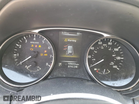 2016 Nissan Rogue SV z VIN KNMAT2MV1GP716047, wystawiony jako Copart lot #51146383 z przebiegiem 108 653 mil mil oraz Szkoda całkowita • Salvage title. Historia ofert i sprzedaży dostępna na DreamBid. Obrazek 9.
