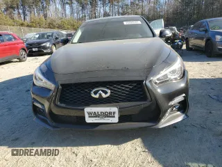 2018 Infiniti Q50 3.0t LUXE with VIN JN1EV7AR6JM440783, listed as a Copart auction lot 46098645 with 60,221 mi miles and Salvage Title. Bid and sale history available at carsss.com. Image 5.