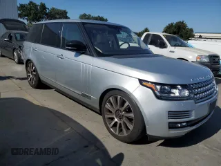 2015 Land Rover Range Rover Autobiography with VIN SALGV3TFXFA214698, listed as a Copart auction lot 60444585 with 101,326 mi miles and Salvage title. Bid and sale history available at DreamBid. Image 4.