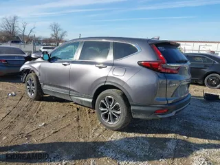 2021 Honda CR-V EX with VIN 5J6RW2H55ML002214, listed as a IAAI auction lot 41544996 with 45,498 mi miles. Bid and sale history available at carsss.com. Image 3.