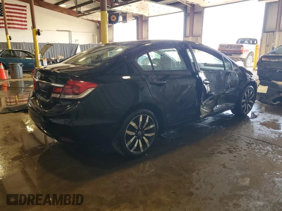 2015 Honda Civic Sedan EX-L with VIN 2HGFB2F96FH501034, listed as a Copart auction lot 54300025 with 120,079 mi miles and Salvage Title. Bid and sale history available at carsss.com. Image 3.