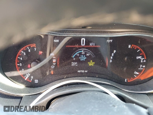 2019 Dodge Durango GT Plus with VIN 1C4RDHDG7KC684337, listed as a Copart auction lot 46721595 with 49,753 mi miles and Salvage title. Bid and sale history available at DreamBid. Image 9.