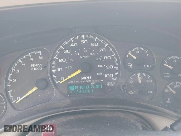 2001 GMC Yukon XL SLE with VIN 3GKFK16T01G144130, listed as a IAAI auction lot 41908702 with 263,081 mi miles. Bid and sale history available at carsss.com. Image 7.