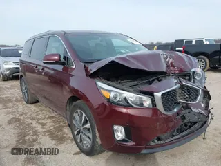 2017 Kia Sedona EX with VIN KNDMC5C11H6278098, listed as a IAAI auction lot 41581577 with 98,748 mi miles. Bid and sale history available at carsss.com. Image 1.