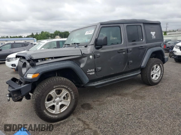 2018 Jeep Wrangler Unlimited Sport S с VIN 1C4HJXDG5JW171809, выставлен на аукционе Copart как лот 57834345 с пробегом 74 012 миль миль и Списание • Salvage title. История ставок и продаж доступна на DreamBid. Изображение 1.