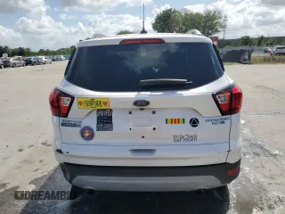 2019 Ford Escape Titanium with VIN 1FMCU9J92KUA55656, listed as a Copart auction lot 52233235 with 57,052 mi miles and Non Repairable. Bid and sale history available at carsss.com. Image 6.