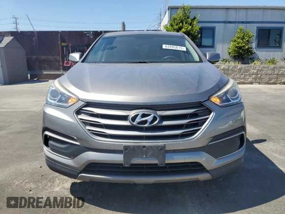 2018 Hyundai Santa Fe 2.4L with VIN 5NMZT3LB2JH076298, listed as a Copart auction lot 63461435 with 79,881 mi miles and Salvage title. Bid and sale history available at DreamBid. Image 5.