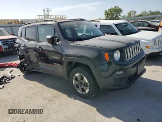 2017 Jeep Renegade Sport z VIN ZACCJBAB5HPG59588, wystawiony jako Copart lot #56972645 z przebiegiem 104 442 mil mil oraz Szkoda całkowita • Salvage title. Historia ofert i sprzedaży dostępna na DreamBid. Obrazek 4.