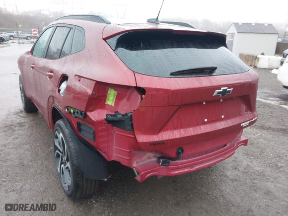 2025 Chevrolet Trax 2RS with VIN KL77LJEP4SC096814, listed as a IAAI auction lot 41541500 with 1,592 mi miles. Bid and sale history available at carsss.com. Image 18.