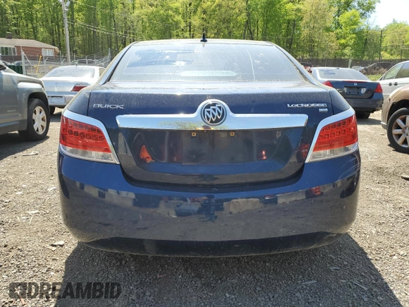 2010 Buick LaCrosse CXL with VIN 1G4GC5GGXAF227132, listed as a Copart auction lot 53622825 with 160,891 mi miles and Salvage Title. Bid and sale history available at carsss.com. Image 6.