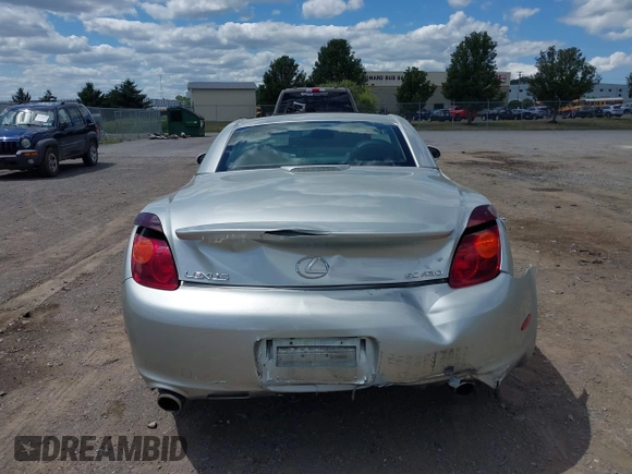 2002 Lexus SC 430 with VIN JTHFN48Y520033641, listed as a IAAI auction lot 42798155 with 54,006 mi miles and . Bid and sale history available at DreamBid. Image 16.