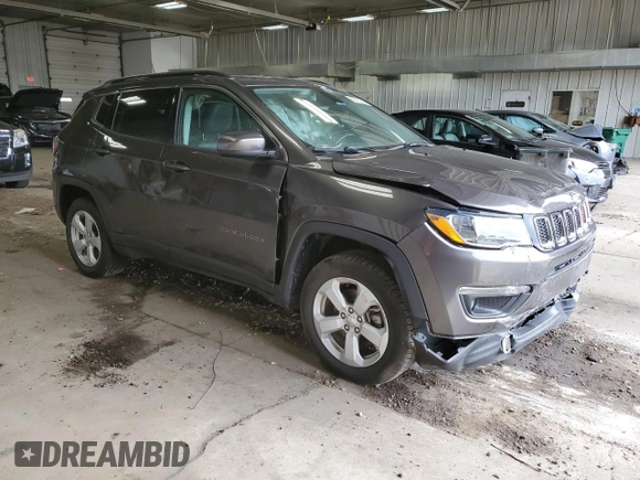 2020 Jeep Compass Latitude with VIN 3C4NJDBB9LT133503, listed as a Copart auction lot 63713255 with 53,373 mi miles and Non repairable. Bid and sale history available at DreamBid. Image 4.