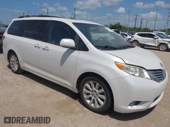 2011 Toyota Sienna XLE AAS with VIN 5TDYK3DC5BS037533, listed as a IAAI auction lot 42519756 with 235,000 mi miles and . Bid and sale history available at DreamBid. Image 1.