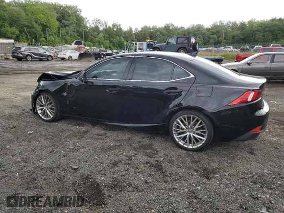2015 Lexus IS 250 with VIN JTHCF1D29F5015698, listed as a Copart auction lot 58355495 with 127,007 mi miles and Salvage title. Bid and sale history available at DreamBid. Image 2.