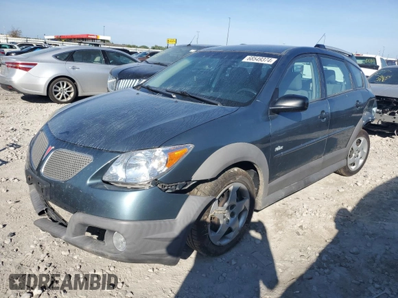 2008 Pontiac Vibe with VIN 5Y2SL658X8Z404884, listed as a Copart auction lot 68549374 with 147,957 mi miles and Salvage Title. Bid and sale history available at carsss.com. Image 1.