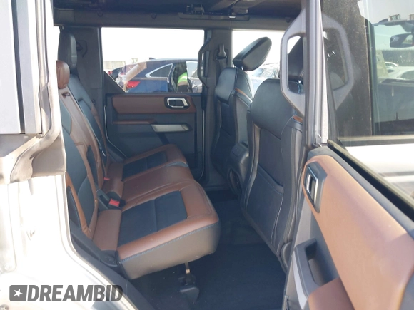 2023 Ford Bronco with VIN 1FMDE5DH5PLA98754, listed as a IAAI auction lot 42671959 with 36,257 mi miles and . Bid and sale history available at DreamBid. Image 8.