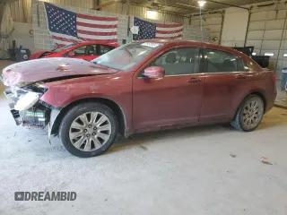 2013 Chrysler 200 LX with VIN 1C3CCBAB5DN691619, listed as a Copart auction lot 41957855 with 114,726 mi miles and Salvage Title. Bid and sale history available at carsss.com. Image 1.