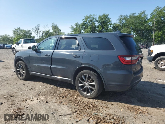 2018 Dodge Durango GT z VIN 1C4RDJDG0JC282214, wystawiony jako Copart lot #59121045 z przebiegiem 215 230 mil mil oraz Czysty tytuł • Clean title. Historia ofert i sprzedaży dostępna na DreamBid. Obrazek 2.