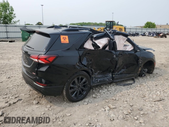 2023 Chevrolet Equinox RS z VIN 3GNAXWEG0PL131877, wystawiony jako Copart lot #58367675 z przebiegiem 27 473 mil mil oraz Szkoda całkowita • Salvage title. Historia ofert i sprzedaży dostępna na DreamBid. Obrazek 3.