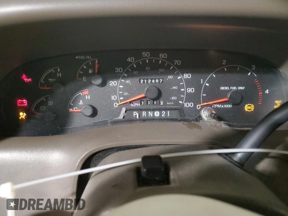 2001 Ford F-350 with VIN 1A040185, listed as a Copart auction lot 87953295 with 212,487 mi miles and Salvage title. Bid and sale history available at DreamBid. Image 9.