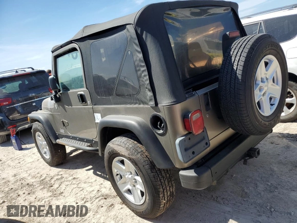 2006 Jeep Wrangler SE with VIN 1J4FA29166P705362, listed as a Copart auction lot 75252654 with 0 mi miles and Salvage Title. Bid and sale history available at carsss.com. Image 2.