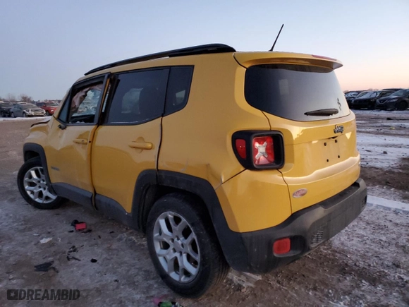 2015 Jeep Renegade Latitude with VIN ZACCJABT6FPB41228, listed as a Copart auction lot 88312125 with 69,389 mi miles and Salvage Title. Bid and sale history available at carsss.com. Image 2.