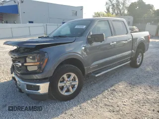 2024 Ford F-150 XLT with VIN 1FTFW3LD7RFA02721, listed as a Copart auction lot 54355695 with 18,924 mi miles and Clean Title. Bid and sale history available at carsss.com. Image 1.