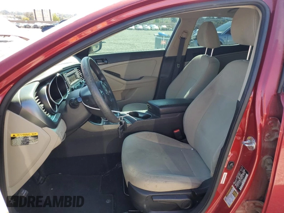 2015 Kia Optima LX with VIN 5XXGM4A70FG411489, listed as a Copart auction lot 47704435 with 175,370 mi miles and Clean Title. Bid and sale history available at carsss.com. Image 7.