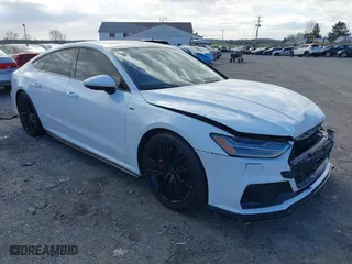 2019 Audi A7 Premium Plus with VIN WAUU2AF27KN116258, listed as a IAAI auction lot 41884777 with 56,871 mi miles. Bid and sale history available at carsss.com. Image 1.
