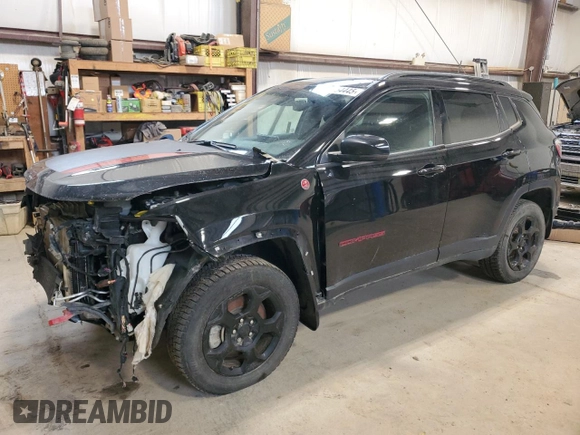 2023 Jeep Compass Trailhawk with VIN 3C4NJDDNXPT506660, listed as a Copart auction lot 56154445 with 92,473 mi miles and Salvage title. Bid and sale history available at DreamBid. Image 1.