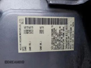 2011 Nissan Maxima SV z VIN 1N4AA5AP5BC857383, wystawiony jako Copart lot #49892435 z przebiegiem 167 163 mil mil oraz Szkoda całkowita • Salvage title. Historia ofert i sprzedaży dostępna na DreamBid. Obrazek 12.