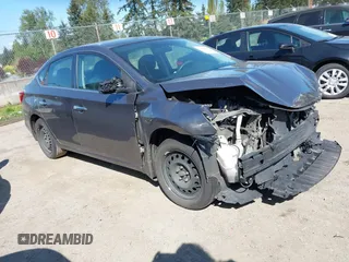2019 Nissan Sentra SV with VIN 3N1AB7APXKY287653, listed as a IAAI auction lot 42068917 with 98,306 mi miles and . Bid and sale history available at DreamBid. Image 1.