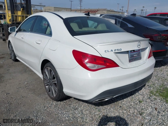 2018 Mercedes-Benz CLA with VIN WDDSJ4EB7JN657086, listed as a IAAI auction lot 41865665 with 36,178 mi miles. Bid and sale history available at carsss.com. Image 3.