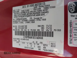 2011 Ford Mustang V6 with VIN 1ZVBP8AM1B5160444, listed as a IAAI auction lot 41674386 with 113,893 mi miles and . Bid and sale history available at carsss.com. Image 9.