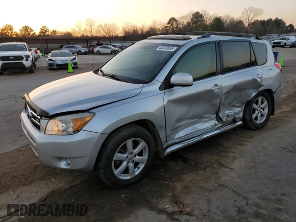 2008 Toyota RAV4 Ltd with VIN JTMZK31V785021133, listed as a Copart auction lot 43470655 with 266,830 mi miles and Salvage Title. Bid and sale history available at carsss.com. Image 1.