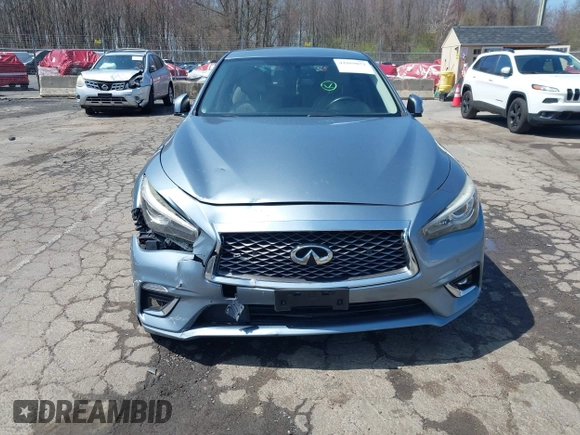 2019 Infiniti Q50 Luxe with VIN JN1EV7AR6KM550475, listed as a IAAI auction lot 42059071 with 79,534 mi miles and . Bid and sale history available at DreamBid. Image 12.