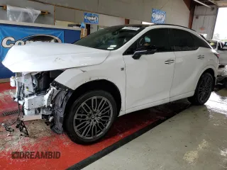 2023 Lexus RX with VIN 2T2BCMEA8PC002972, listed as a Copart auction lot 43398544 with 12,996 mi miles and Salvage Title. Bid and sale history available at carsss.com. Image 1.