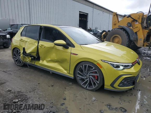 2022 Volkswagen GTI Autobahn with VIN WVW587CD8NW122535, listed as a Copart auction lot 73020804 with 27,341 mi miles and Salvage Title. Bid and sale history available at DreamBid. Image 4.
