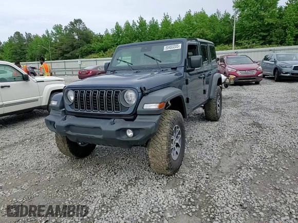 2025 Jeep Wrangler Sport S with VIN 1C4PJXDN1SW508861, listed as a Copart auction lot 55403205 with Not provided miles and Salvage title. Bid and sale history available at DreamBid. Image 14.