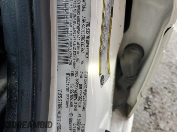 2014 FIAT 500L Easy with VIN ZFBCFABH9EZ028597, listed as a Copart auction lot 83675924 with 102,223 mi miles and Salvage Title. Bid and sale history available at carsss.com. Image 13.