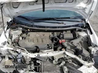 2008 Nissan Versa 1.8 S with VIN 3N1BC11E58L371074, listed as a Copart auction lot 46701965 with 49,467 mi miles and Salvage Title. Bid and sale history available at carsss.com. Image 12.