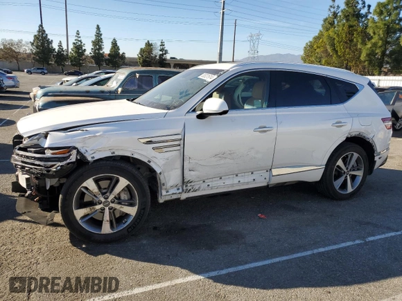 2023 Genesis GV80 z VIN KMUHBDSB1PU114284, wystawiony jako Copart lot #85331914 z przebiegiem 73 334 mil mil oraz Szkoda całkowita • Salvage title. Historia ofert i sprzedaży dostępna na DreamBid. Obrazek 1.