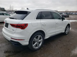 2020 Audi Q3 S line Prestige with VIN WA1FECF31L1119652, listed as a Copart auction lot 83328924 with 36,526 mi miles and Non Repairable. Bid and sale history available at carsss.com. Image 3.