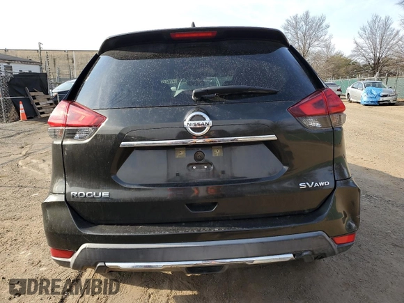 2017 Nissan Rogue SV with VIN KNMAT2MV8HP582557, listed as a Copart auction lot 47607375 with 109,172 mi miles and Salvage title. Bid and sale history available at DreamBid. Image 6.