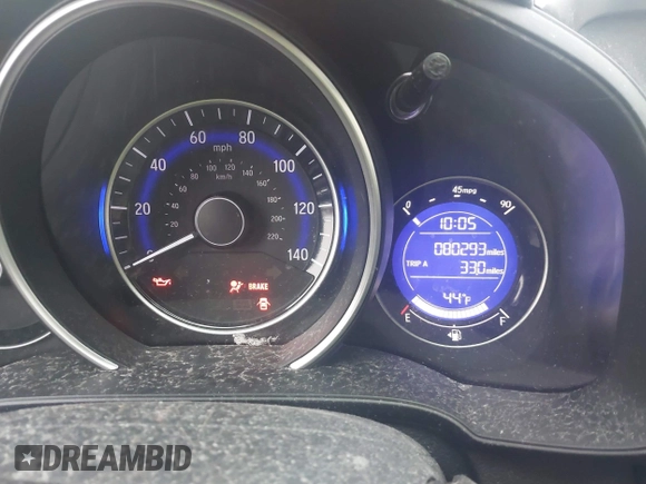 2018 Honda Fit Sport with VIN 3HGGK5G69JM725094, listed as a IAAI auction lot 41833358 with 80,293 mi miles and . Bid and sale history available at DreamBid. Image 7.