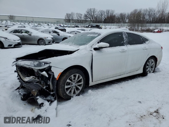 2016 Chrysler 200 C with VIN 1C3CCCCB2GN146582, listed as a Copart auction lot 88110485 with 95,740 mi miles and Clean Title. Bid and sale history available at carsss.com. Image 1.