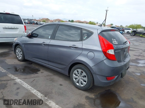 2017 Hyundai Accent SE with VIN KMHCT5AE7HU317074, listed as a IAAI auction lot 42194398 with 98,294 mi miles and . Bid and sale history available at DreamBid. Image 3.